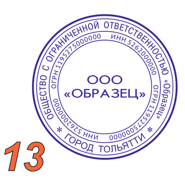 Изображение образец ооо №13